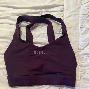 Nobull plum pace sports bra. Size extra small.